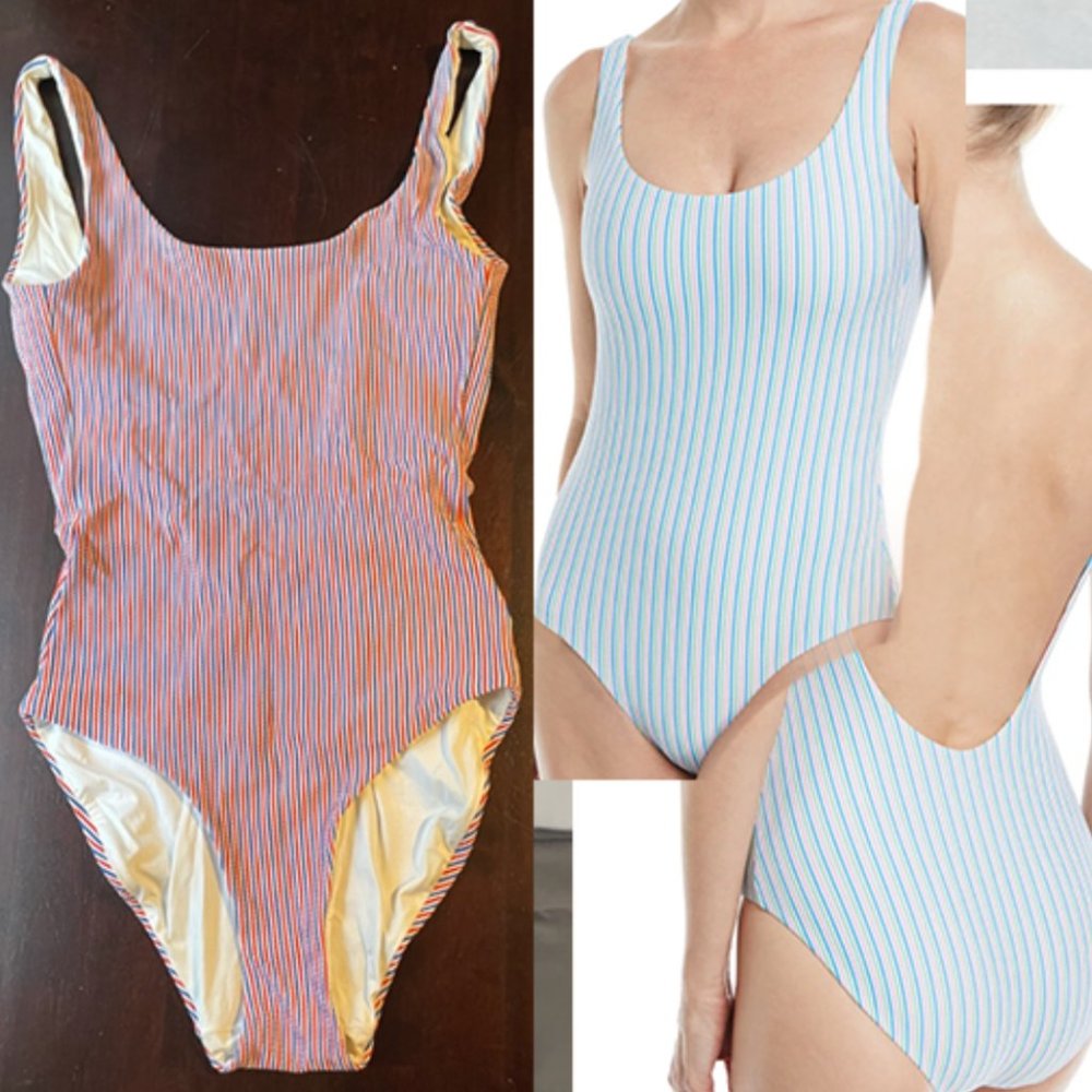 Onia Kelly OnePiece Red and Blue Striped - Small